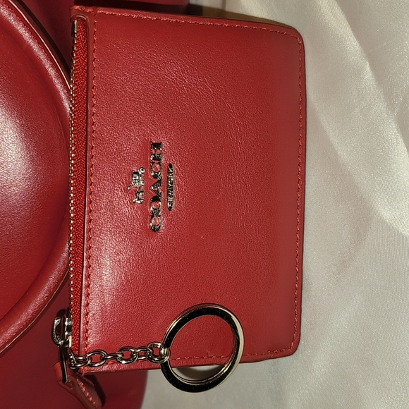 Coach Margot satchel/ Small  matching color Coach wallet/ ID /key chain - Picture 10 of 16